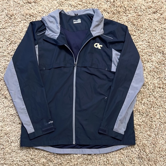 UNDER ARMOUR Storm Georgia Tech Full Zip Long Sleeve Hooded Men’s Jacket XL - Picture 5 of 13